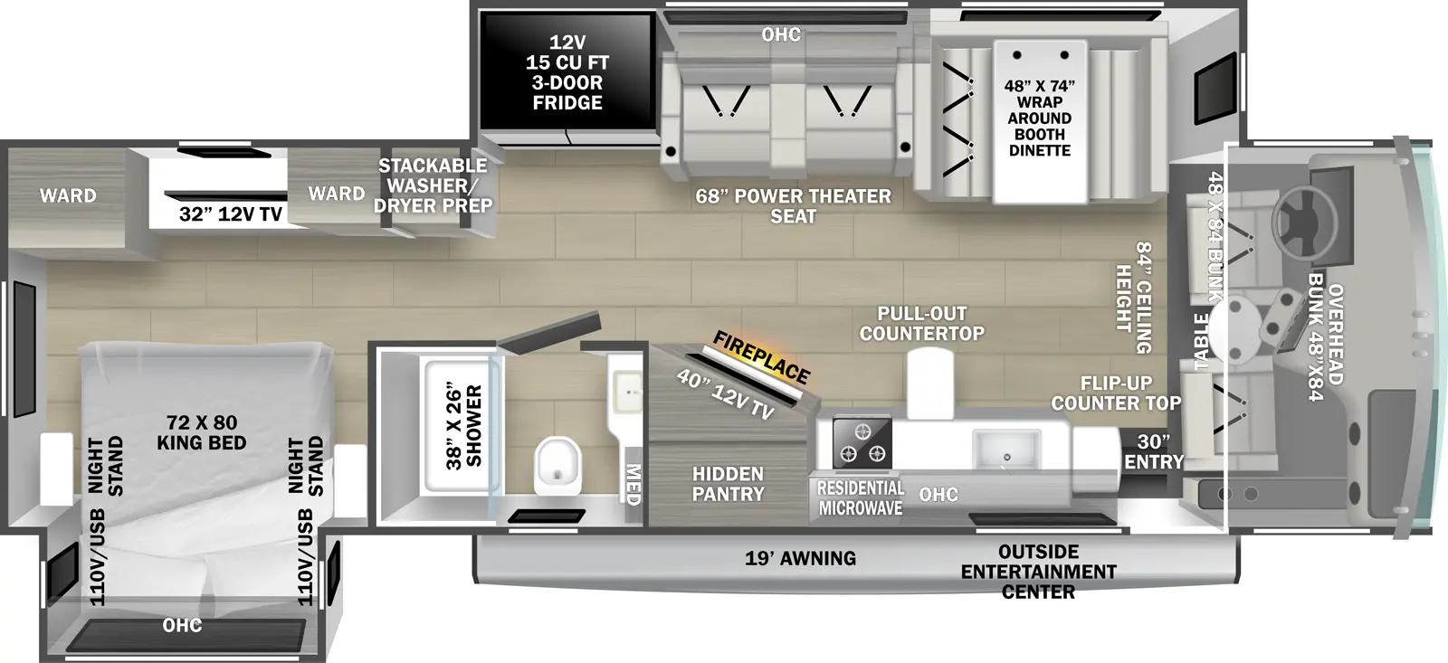 Fr3 Plus 33Z Floorplan
